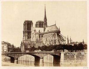 Notre-Dame (Apsis) af Édouard Baldus