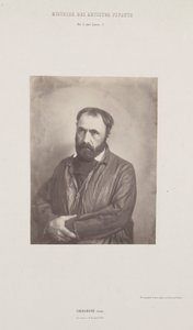 Portræt af Paul Chenavard, fra serien Histoire des Artistes Vivants, ca. 1852. af Édouard Baldus