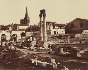 Romersk teater i Arles af Édouard Baldus