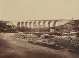 Bandol-viadukten. af Édouard Baldus