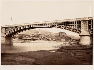 Viadukten ved La Voulte af Édouard Baldus