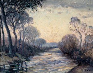 River Cagnes af Edouard Chappel