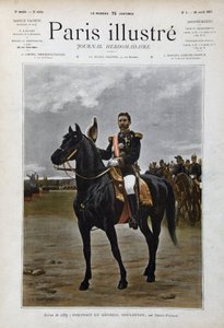 Rideportræt af general Georges Boulanger (1837-1891), politiker "efter Edouard Debat Ponsan (Debat-Ponsan) af Edouard Debat Ponsan