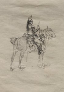 Kavaleristen, 1875. af Jean Baptiste Edouard Detaille