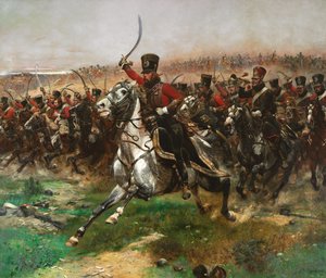 Vive LEmpereur Charge of the 4th Husars ved slaget ved Friedland, 14. juni 1807, 1891