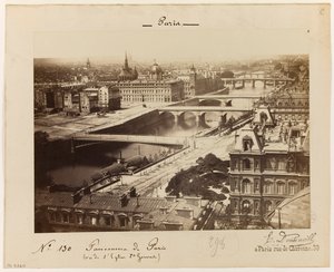 Udsigt over Paris, ca. 1865-1900 (foto) af Edouard Dontenville