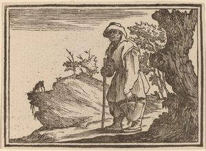 Bonde med Sæk af Edouard Eckman after Jacques Callot
