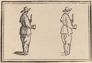 Bonde med en Kop af Edouard Eckman after Jacques Callot