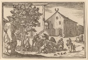 Værtshus af Edouard Eckman after Jacques Callot