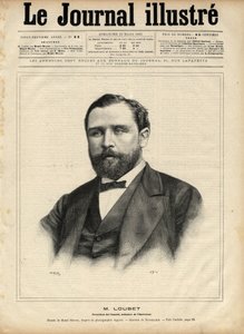 Emile Loubet (1836-1929) i 1892 (præsident for rådet - indenrigsminister) Indgravering af Navellier i "The Illustrous Journal" fra 1892