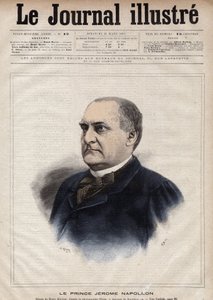 Jerome Bonaparte dit Plon (Plonplon) (1822-1891) (Napoleon-Jerome Bonaparte eller Prins Jerome Napoleon), søn af Jerome Bonaparte (1784-1860) - Indgravering af Navellier i "The Illustrous Journal" fra 1891