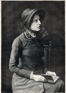 Miss Kate Booth (Catherine Booth-Clibborn (Booth Clibborn), marechale af Salvation Armee (1858-1955) - Indgravering af Navellier i "The Illustrous Diary"" fra 1891