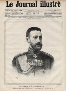 Portræt af storhertug Konstantin Nikolajevitj af Rusland (storhertug Konstantin Nikolajevitj af Rusland eller Konstantin Nikolajevitj Romanov