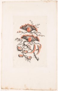 Vifteformede blomster Fleurs Idealle (serietitel) af Edouard Gautier Dagoty