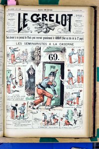 Omslag til "" Le Grelot"", nummer 1025, Satirisk i farver