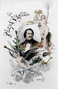 Frontispice af "The venial synd" af Honore de Balzac. Illustration af Paul Avril (1843-1928) fra 1901.