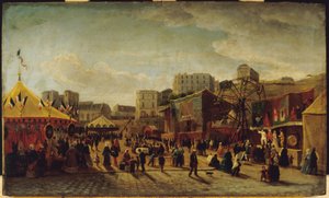 Tivoli, Place Saint-Pierre, Montmartre af Edouard Hubert