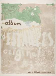 Projekt til et omslag til en trykt portfolio af Édouard Jean Vuillard