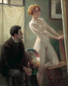 Malerens Atelier, 1885