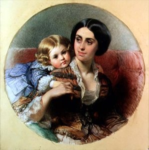 Moderlig Ømhed af Edouard Louis Dubufe