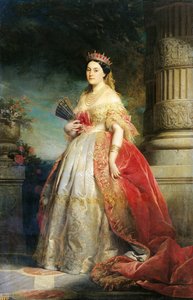 Mathilde Laetitia Wilhelmine Bonaparte (1820-1904) 1861 (olie på lærred) af Edouard Louis Dubufe