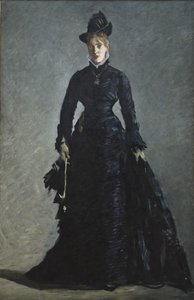 A Parisian Lady (olie på lærred) af Édouard Manet
