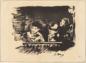 Au Paradis (på balkonen) af Édouard Manet