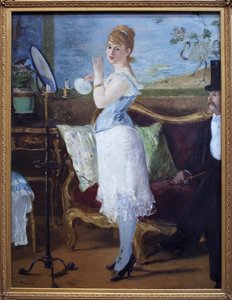 Skat. (Portræt af skuespillerinde Henriette Hauser, kendt som Citron, i rollen som Nana, prostitueret karakter i romaner af Emile Zola (1840-1902). Maleri af Edouard Manet (1832-1883), olie på lærred af Édouard Manet