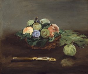 Kurv med frugt af Édouard Manet