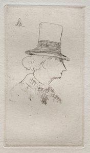 Baudelaire i profil. af Édouard Manet