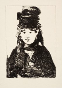 Berthe Morisot, c.1872 af Édouard Manet