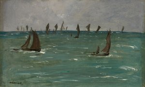 Både ved Berck-sur-Mer, 1873. af Édouard Manet