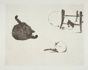 Katte, 1868-69. af Édouard Manet