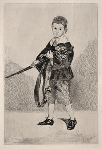 Barn med sværd, vendt til venstre. af Édouard Manet