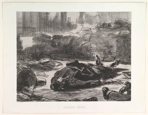 Borgerkrig Borgerkrig, 1871-73, udgivet 1874. af Édouard Manet