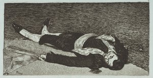Død Toreador, 1867-68. af Édouard Manet