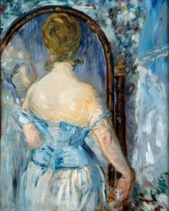 Foran spejlet af Édouard Manet