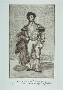 Don Mariano Camprubi Le Baïlarin, 1862-63. af Édouard Manet
