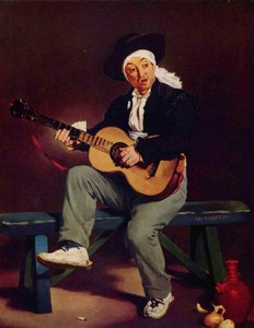 Fransk: Le Chanteur espagnol Den spanske sanger af Édouard Manet
