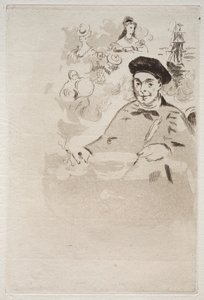 Frontispice til en udgave af Les Ballades af Theodore de Banville. af Édouard Manet