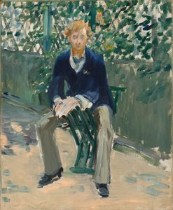 George Moore i kunstnerens have, ca. 1879. af Édouard Manet