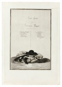 Hat og Guitar, Frontispice til udgaven af fjorten raderinger af Édouard Manet