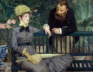 I drivhuset af Édouard Manet