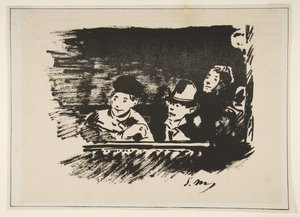 I Upper Gallery Au Paradis, 1877. af Édouard Manet