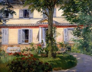 Huset i Rueil af Édouard Manet