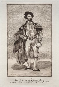 Danseren (Don Mariano Camprubi) af Édouard Manet