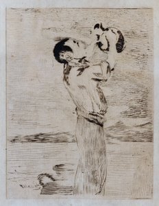 Vanddrikkeren (ætsning og tørpunkt) af Édouard Manet