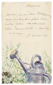 Brev til Félix Bracquemond, oktober 1880 af Édouard Manet