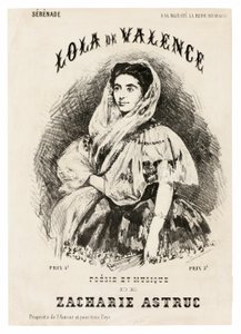 Lola de Valencia af Édouard Manet