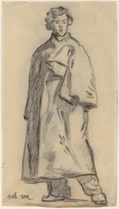 Mand iført en kappe [recto] af Édouard Manet